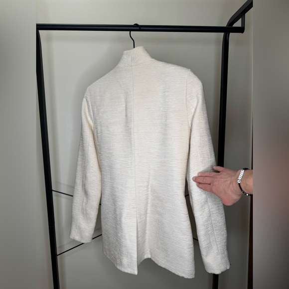 Brandon Maxwell Cream White Belted Jacket ASO Meghan Markle Size US 0 - Picture 15 of 17
